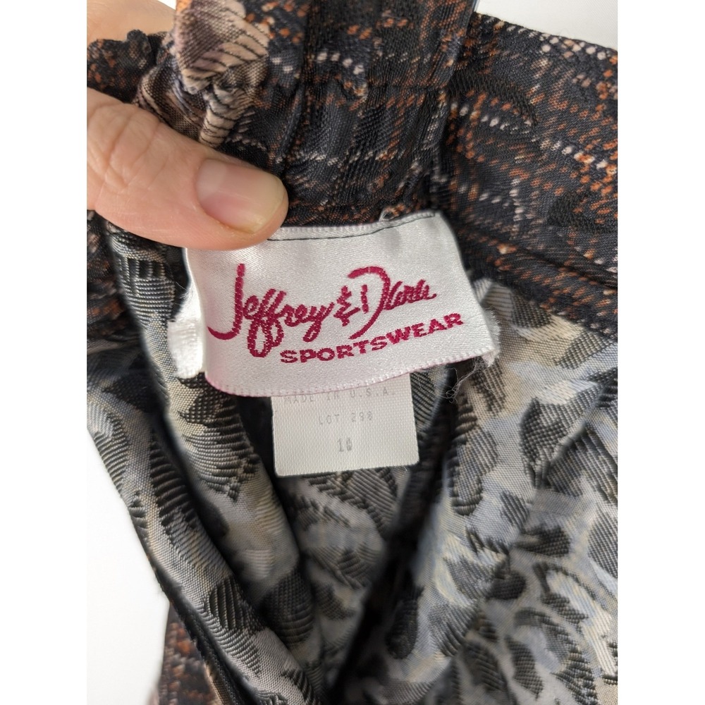 Vintage Y2K Floral Maxi Skirt Size 18 Brown Paisley Boho Indie Sleaze Grunge - Picture 8 of 10